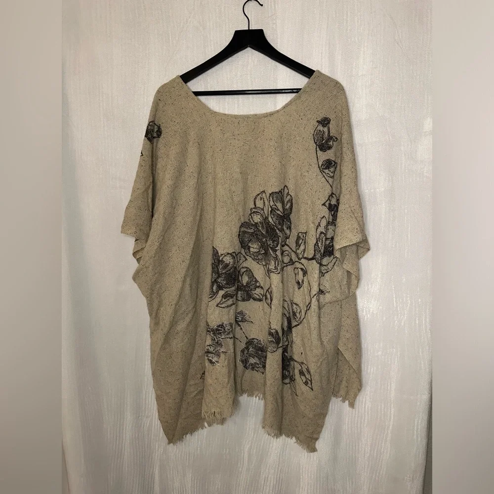 Petanu by Pasmma anthopologie floral shall womens preloved one size beige - Picture 4 of 6